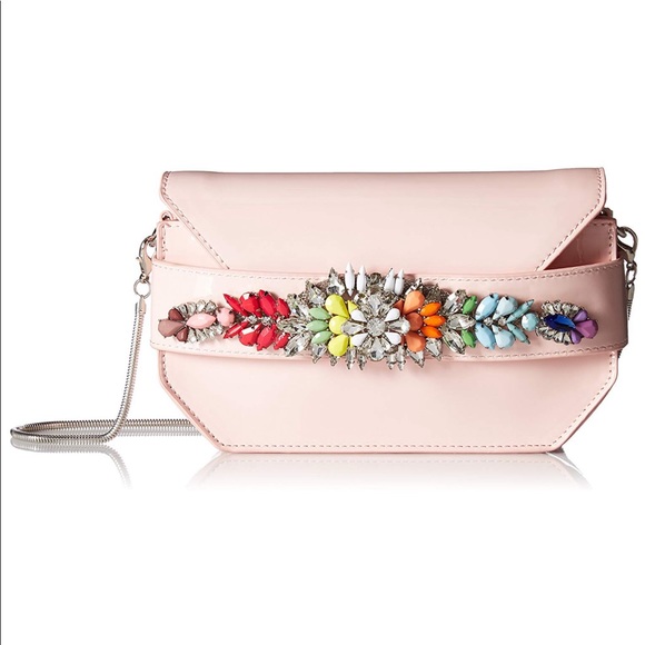 Steve Madden Handbags - Steve Madden Pauline Patent jeweled clutch.  D26
